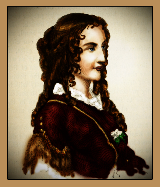 Colorized picture of Anna Cora Mowatt Colorized picture of Anna Cora Mowatt